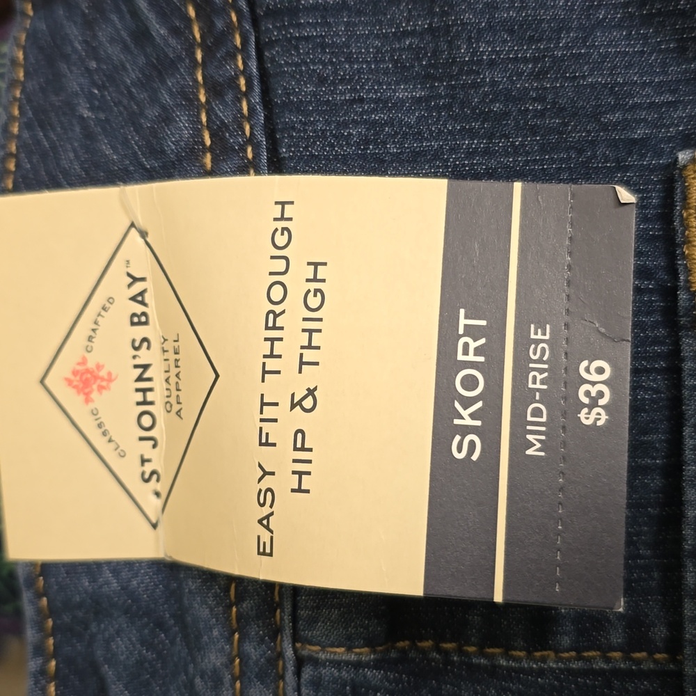 St. John's Bay denim skort - Picture 5 of 6